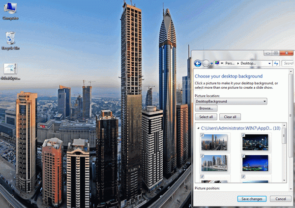 Dubai Skyscrapers Windows 7 Theme