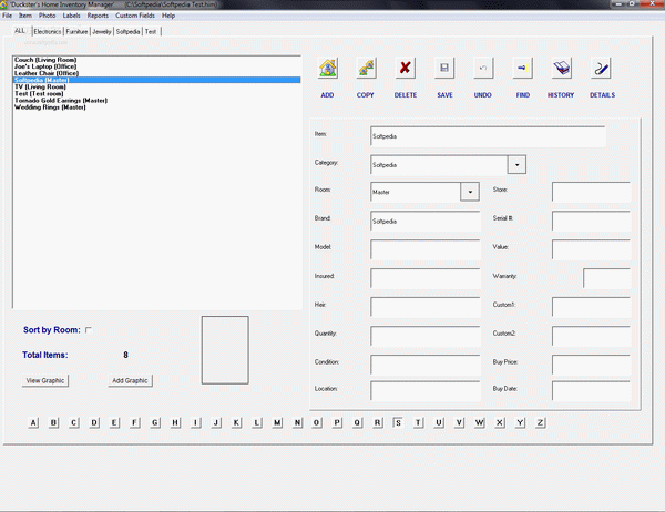 Duckster's Home Inventory Manager