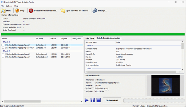 Duplicate MP4 Video & Audio Finder