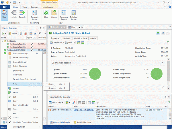 EMCO Ping Monitor Professional