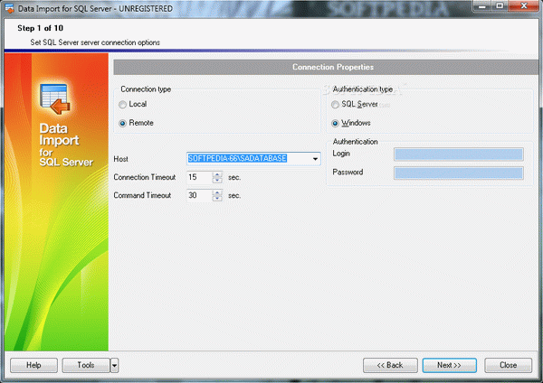 EMS Data Import for SQL Server