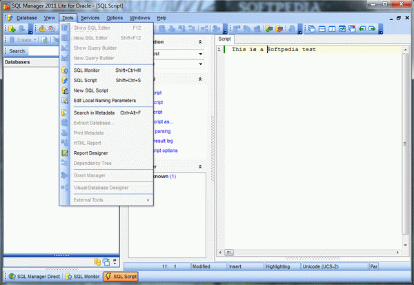 SQL Manager 2011 Lite for Oracle