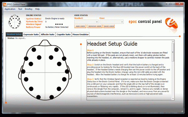 EPOC Control Panel