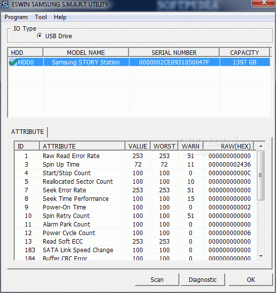 ESwin SAMSUNG S.M.A.R.T UTILITY