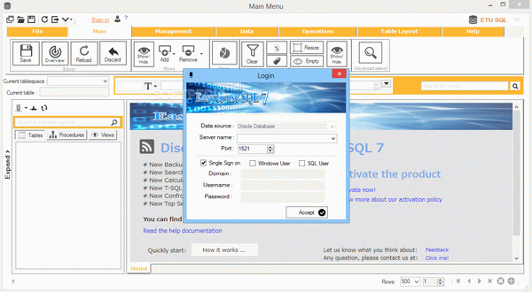 ETU SQL for Oracle