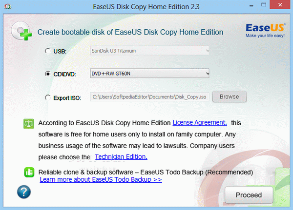 EaseUS Disk Copy Technician Edition