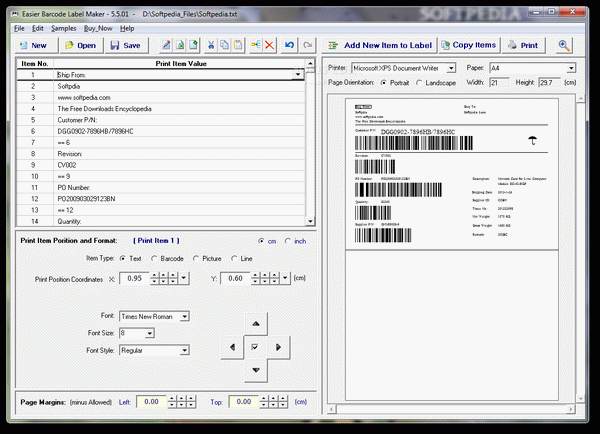 Easier Barcode Label Maker