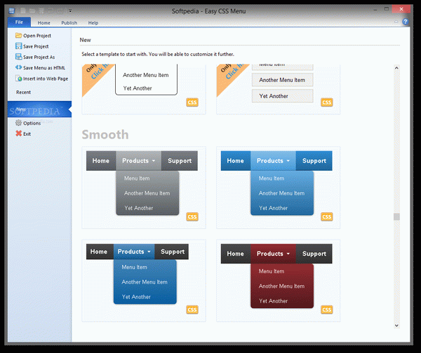 Easy CSS Menu