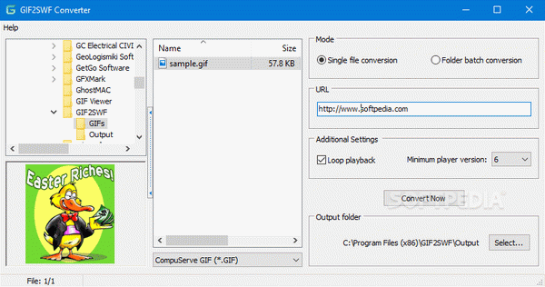 Easy GIF2SWF Converter