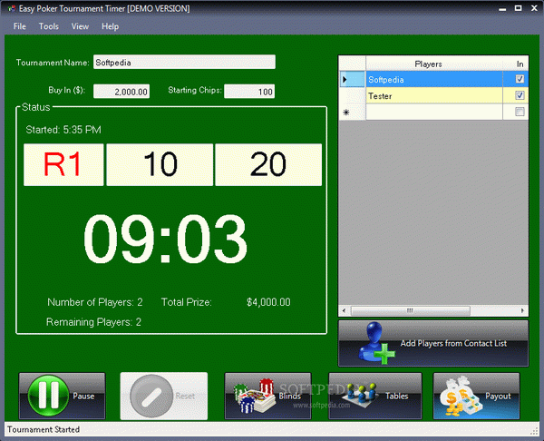 Easy Poker Tournament Timer