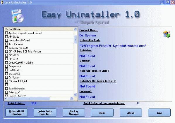 Easy Uninstaller