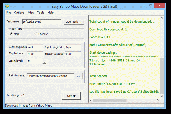 Easy Yahoo Maps Downloader