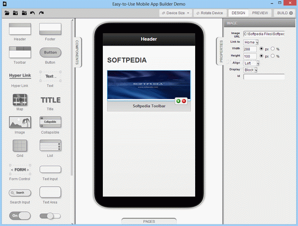 Easy-to-Use Mobile App Builder