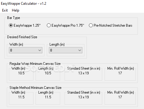 EasyWrappe Calculator