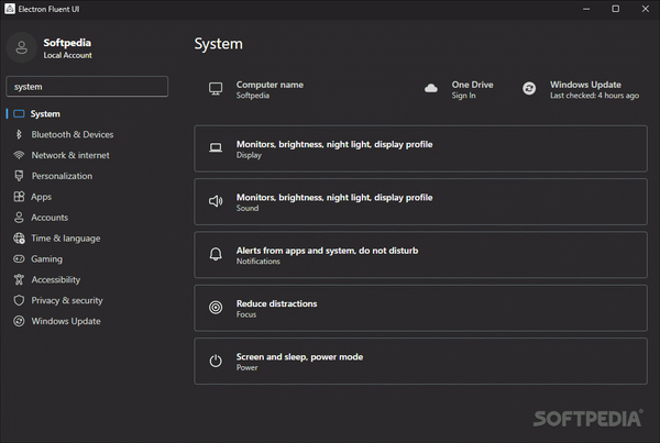 Electron Fluent UI