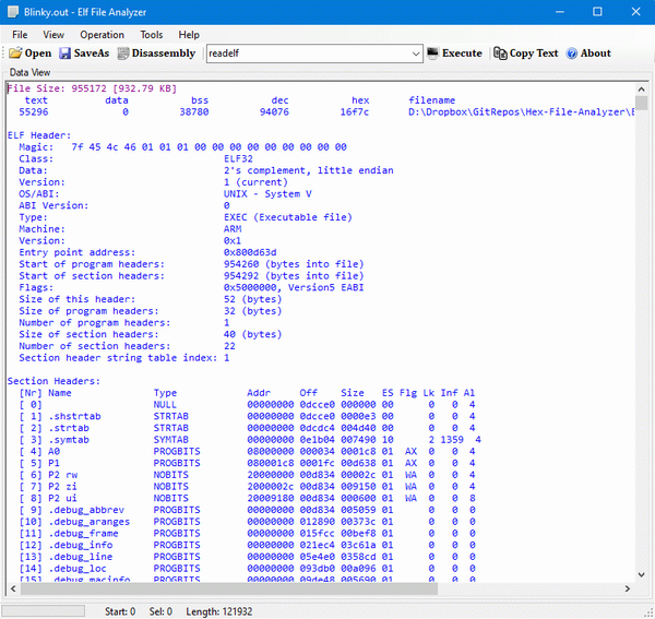 Elf File Analyzer