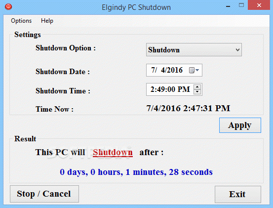 Elgindy PC Shutdown
