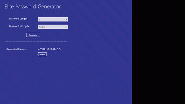 Elite Password Generator