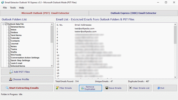 Email Extractor Outlook 'N' Express