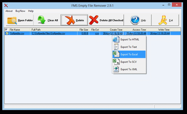 FMS Empty File Remover