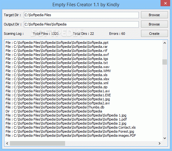 Empty Files Creator