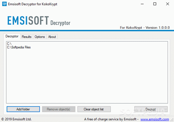 Emsisoft Decryptor for KokoKrypt