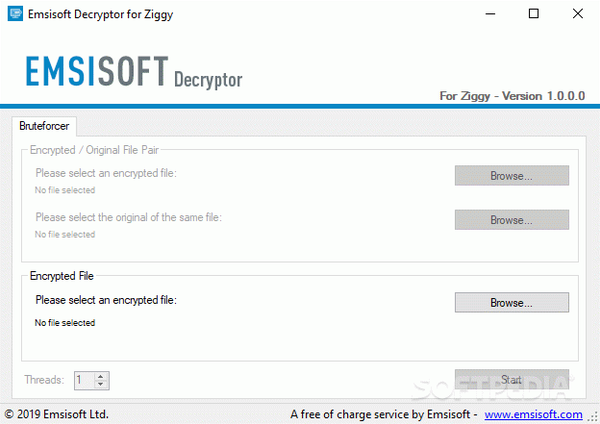 Emsisoft Decryptor for Ziggy