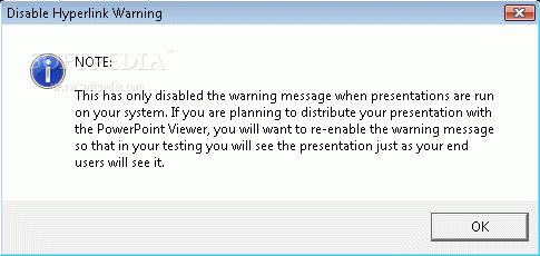 Enable / Disable Hyperlink Warning