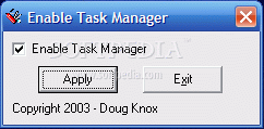 Enable Task Manager
