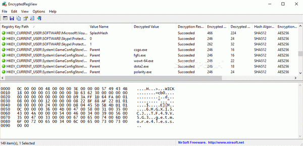 EncryptedRegView