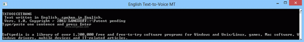 English Text-To-Voice MT