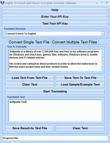 English To French and French To English Converter Software