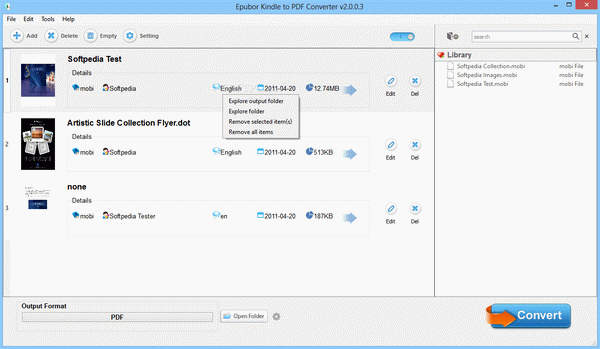 Epubor Kindle to PDF Converter