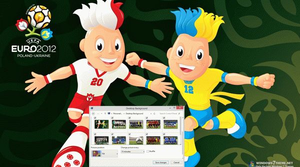 Euro 2012 Windows 7 Theme