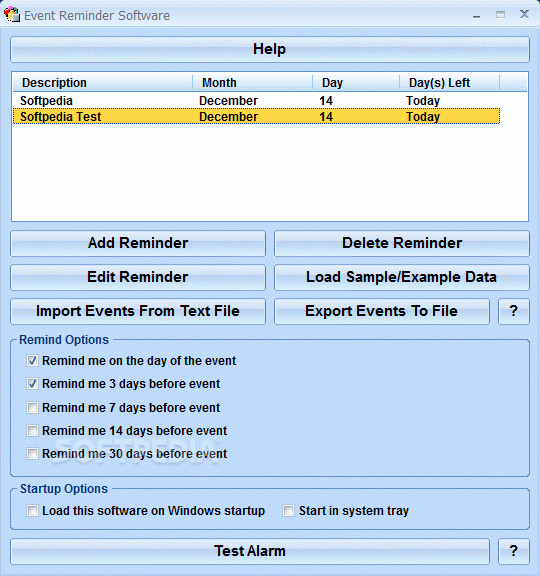 Event Reminder Software