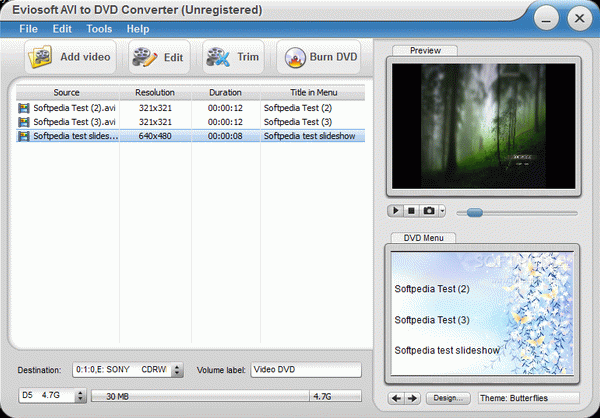 Eviosoft AVI to DVD Converter