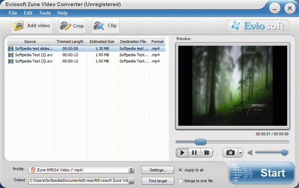 Eviosoft Zune Video Converter