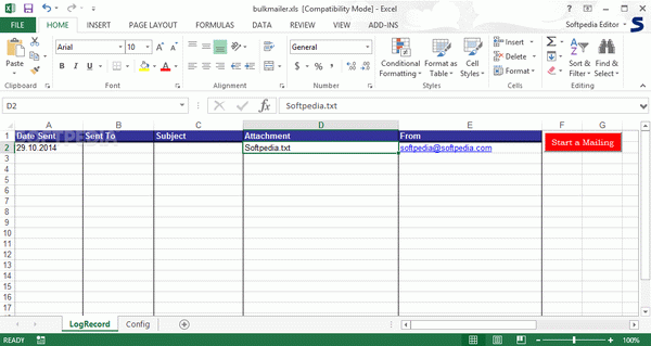 Excel Bulk Mailer