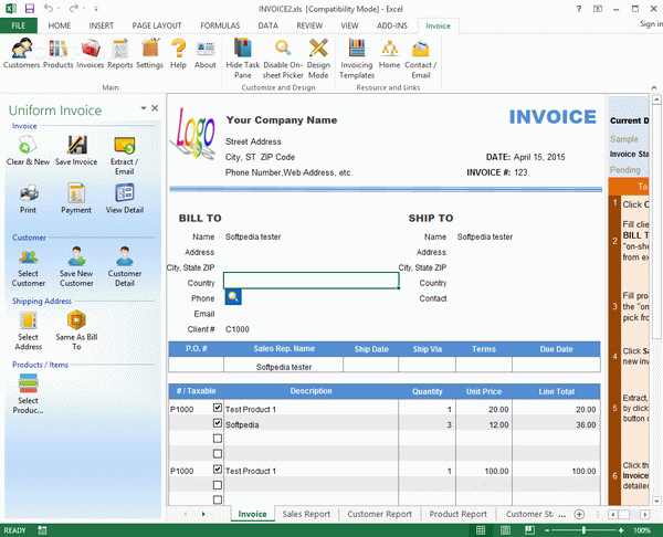 Uniform Invoice Software