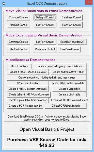 Excel OCX