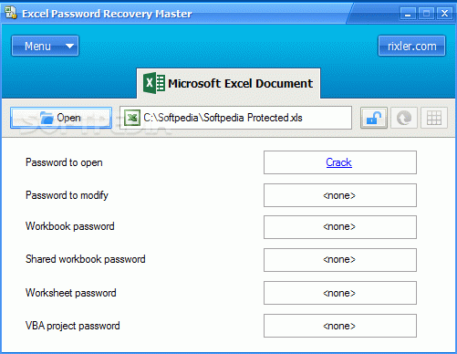 Excel Password Recovery Master