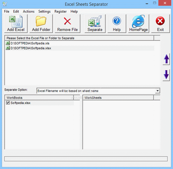 Excel Sheets Separator