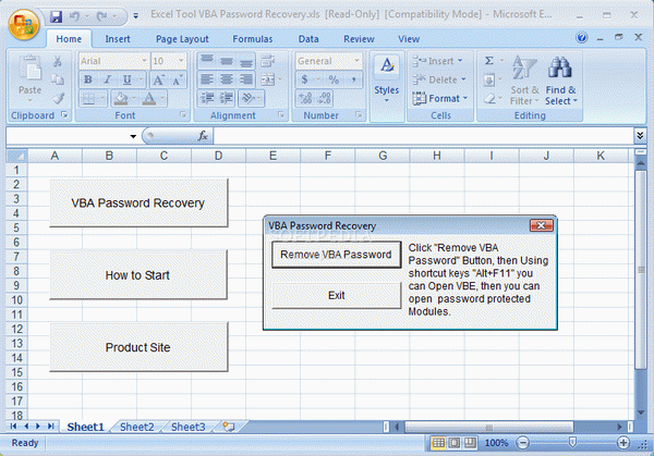 VBA Password Recovery