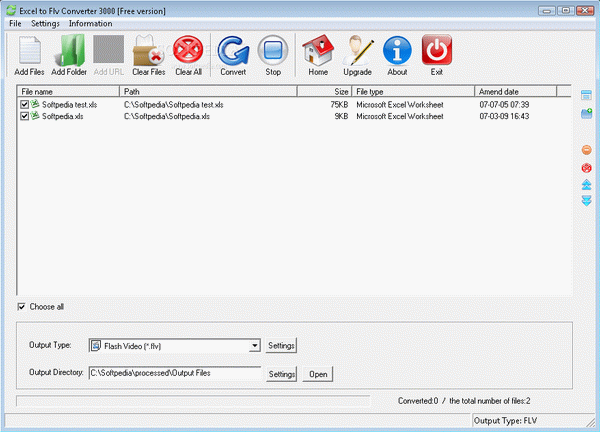 Excel to Flv Converter 3000