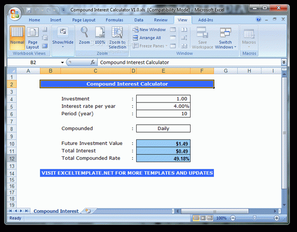 Compound Interest Calculator