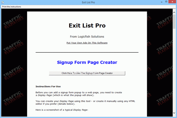 Exit List Pro