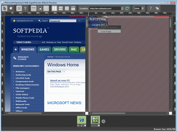 Microsoft Expression Web SuperPreview