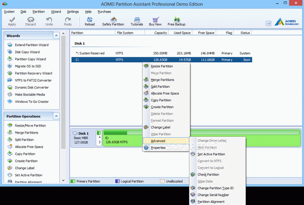 AOMEI Partition Assistant Professional Edition