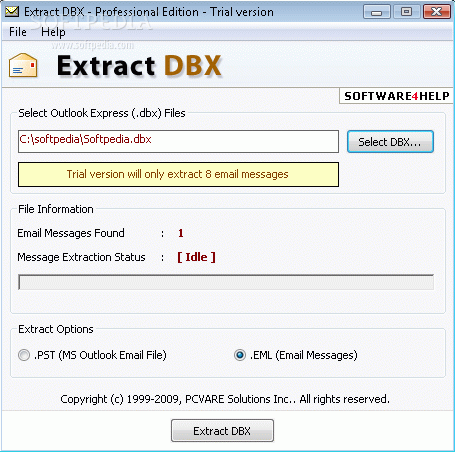 Extract DBX