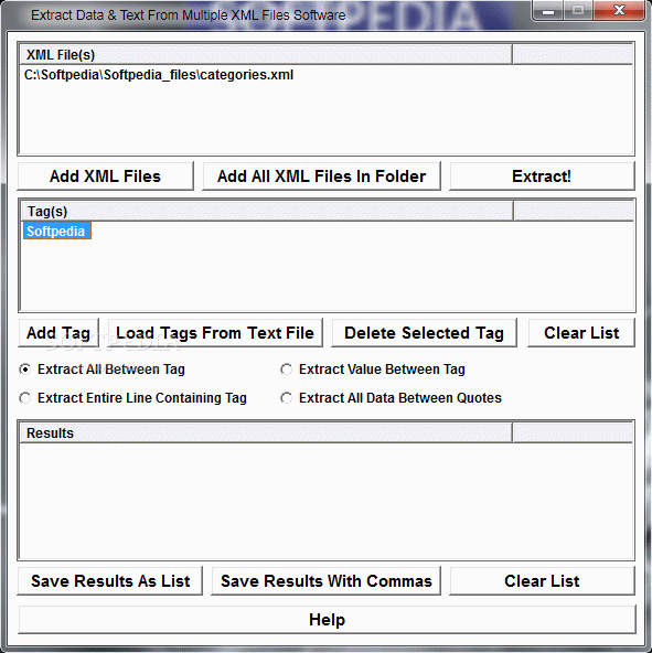 Extract Data & Text From Multiple XML Files Software